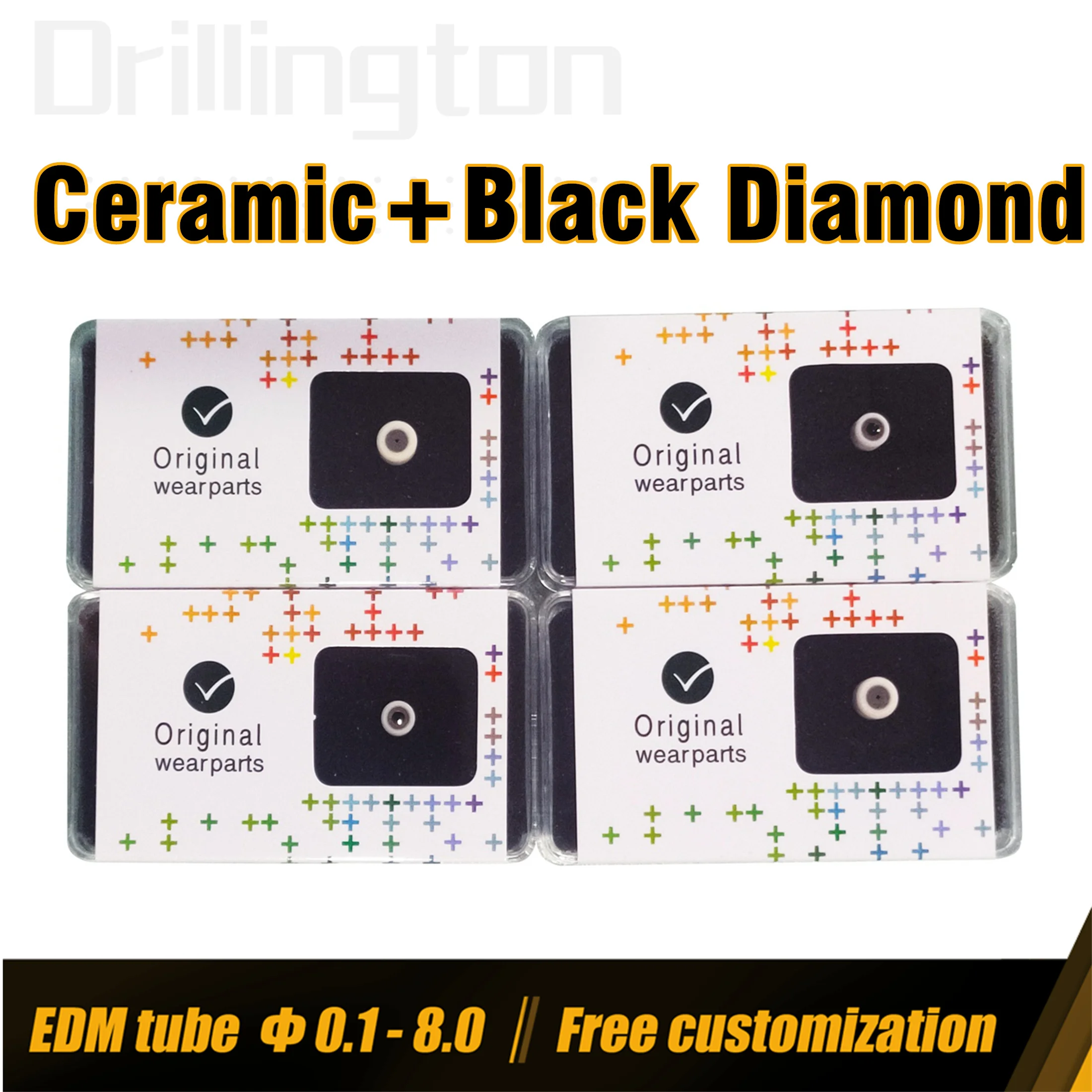 Imagem -04 - Guia C101 C102 do Fio para a Máquina do Corte do Fio de Agie Charmilles Edm Guia Feito sob Encomenda do Wedm Parte Superior e Inferior Diamante ou Cerâmica