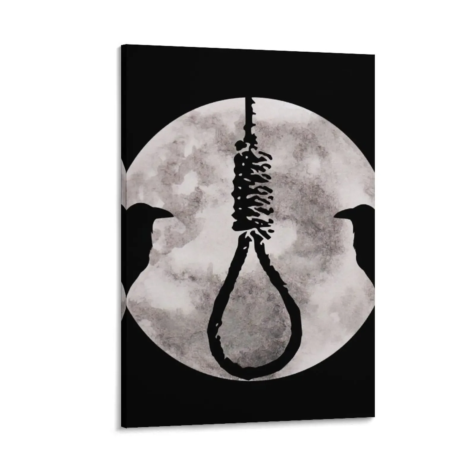

Crow and Noose Canvas Painting nordic home decor korean room decor home decorations bedrooms decorations