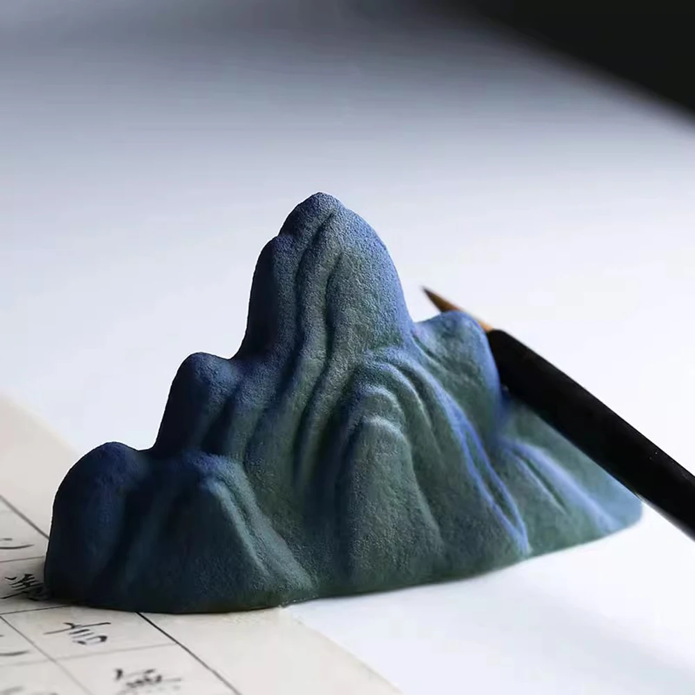 

Concrete Mountain Design Pen Holder Decoration Silicone Mold Cement gypsum rockery Silicone mould diy home office molds