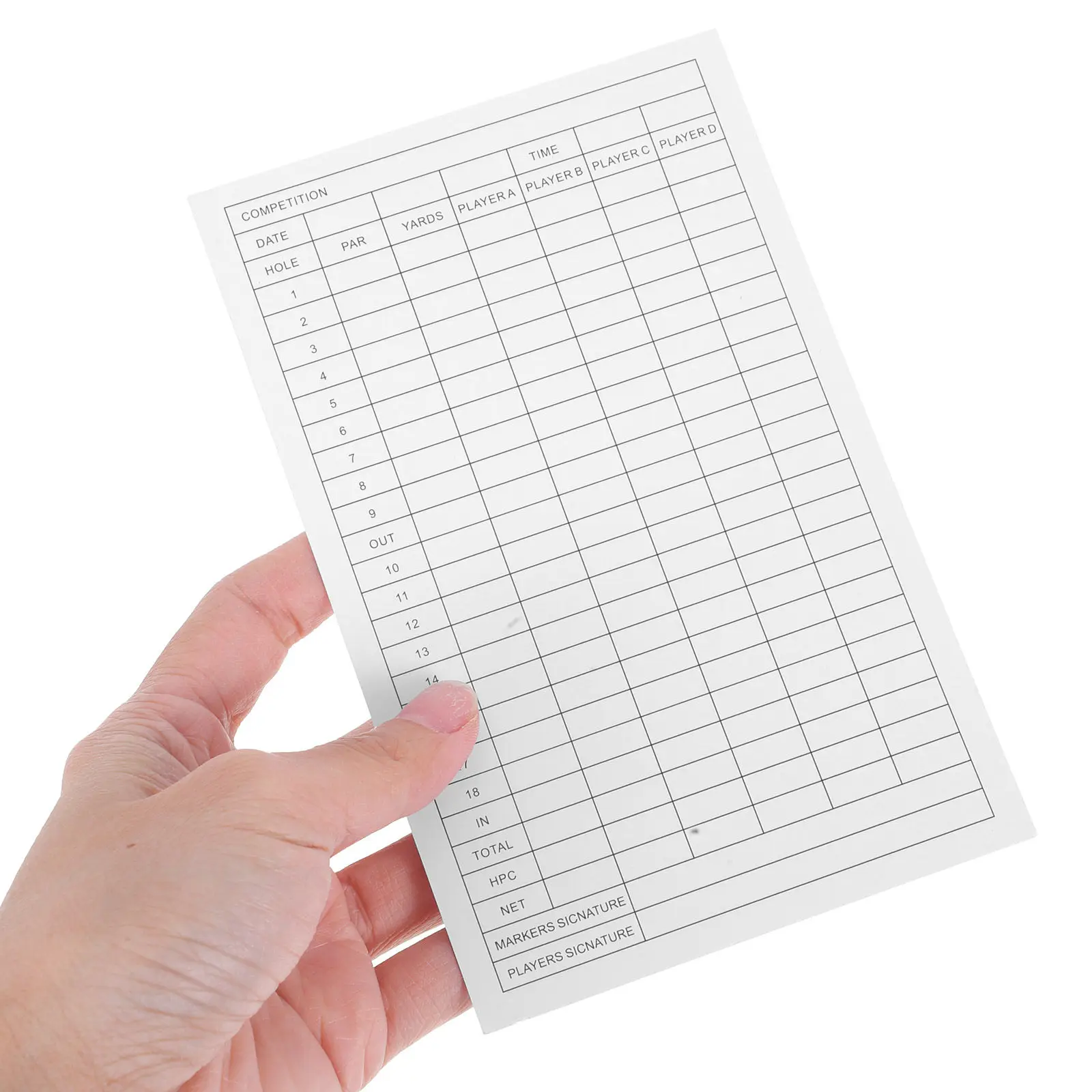 30Pcs Golf Score Recording Cards Coated Paper Portable Sports Scorecards Match Score Record Tools Golfs Supplies - view 6