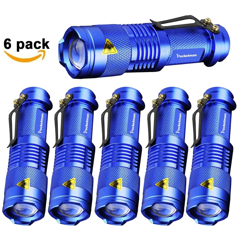 

Penlight Lights Lantern Ultra Bright Flashlight Torch Waterproof Led Bulbs Adjustable Focus Hunting, Cycling, Climbing,