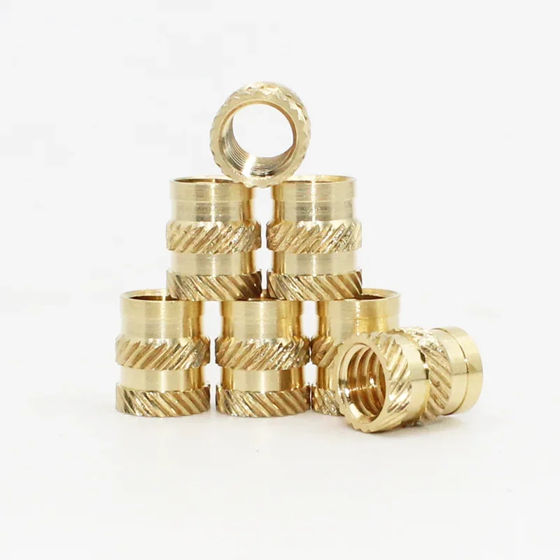 Brass Threaded Insert Nut Kit M2 M2.5 M3 M4 M5 M6 M8 Hot Melt Heat Knurled Embed Injection Copper Insertnut for 3D Print Plastic