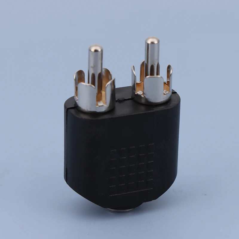 1Pc 3.5mm Audio Stereo Jack Female To 2 RCA Male 3.5mm Male To 2RCA Female 3.5mm Female To 2RCA Female Connector Adapter Plug