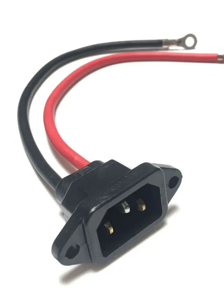 Connecteur filaire étanche 15A 250V IEC320 C13 C14, 1 pièce, pour vélos électriques et voitures, chargement de batterie, prise de courant AC