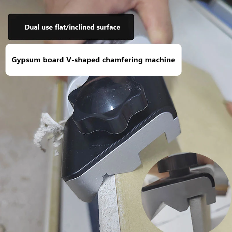 

Gypsum Board V-shaped Chamfer Bevel Double Groove 45 Degree Trimming Tool Board Planer Manual Gypsum Right Angle Tool Woodworkin