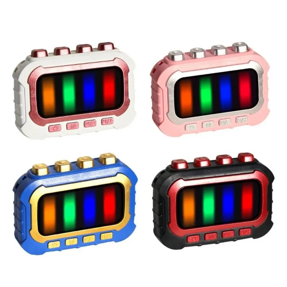 Musica elettronica Gioco del ritmo Travaglio della velocità della mano Pressa veloce Kid Fingertip Fidget Toy Educational Light Up Puzzle Game Machine