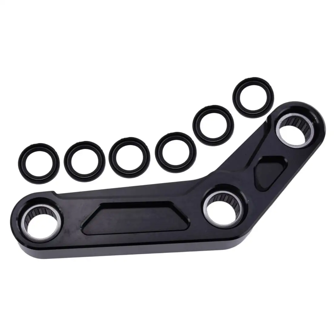 

Rear Suspension Lever Lowering Link Kit Black Aluminum Alloy Fit For Yamaha MT-07 FZ-07 XSR700 YZF-R7 2022-2025