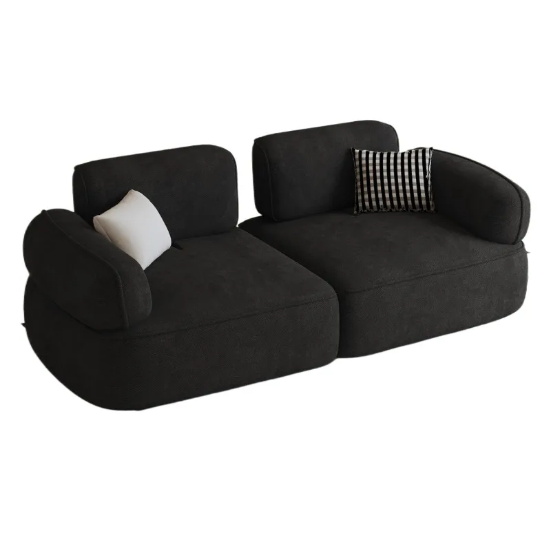 Sofa hotel room small apartment modern light luxury straight row three-person bed and breakfast sofa