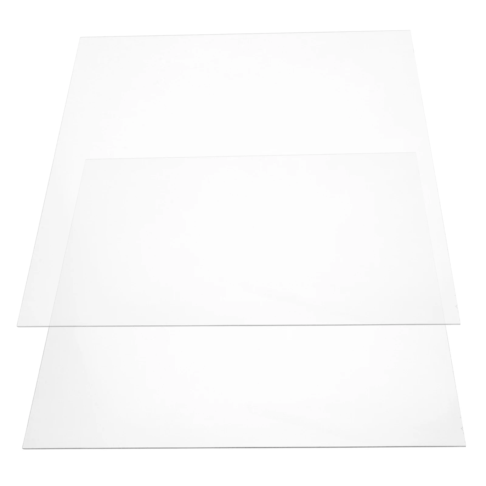 

2 Pcs Acrylic Sheet Crafting Boards Panels Blanks Crafting Acrylic Board Large Size Diy Display Home Commercial