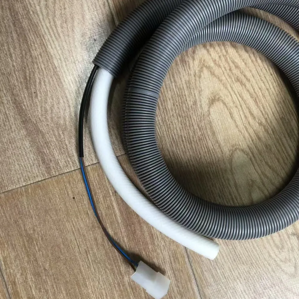 

1.85m Dishwasher Inlet Hose A02V with Automatic Stop Valve Grey Plastic Hose for Standard Appliance Compatibility