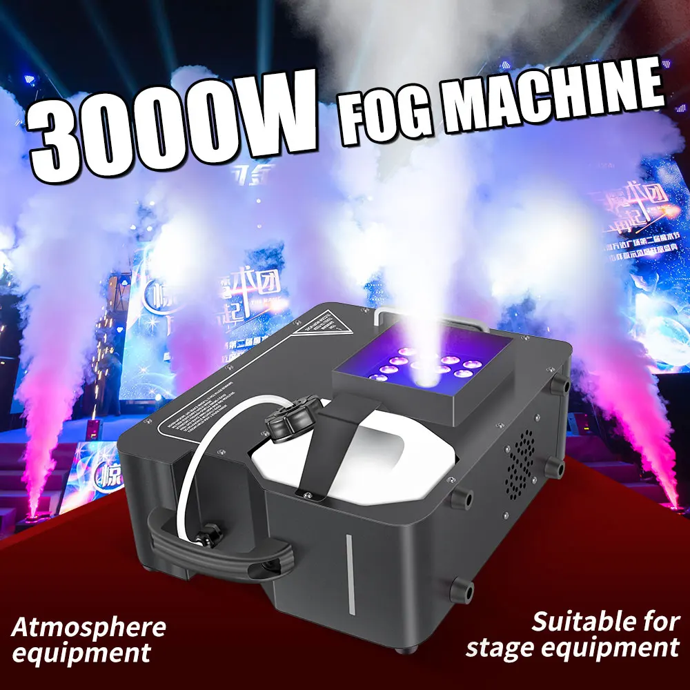 

1500W/3000W Somke Machine With LED 24X9W Professional DMX 512 Control Fog Machine For DJ Disco Home Party Wedding