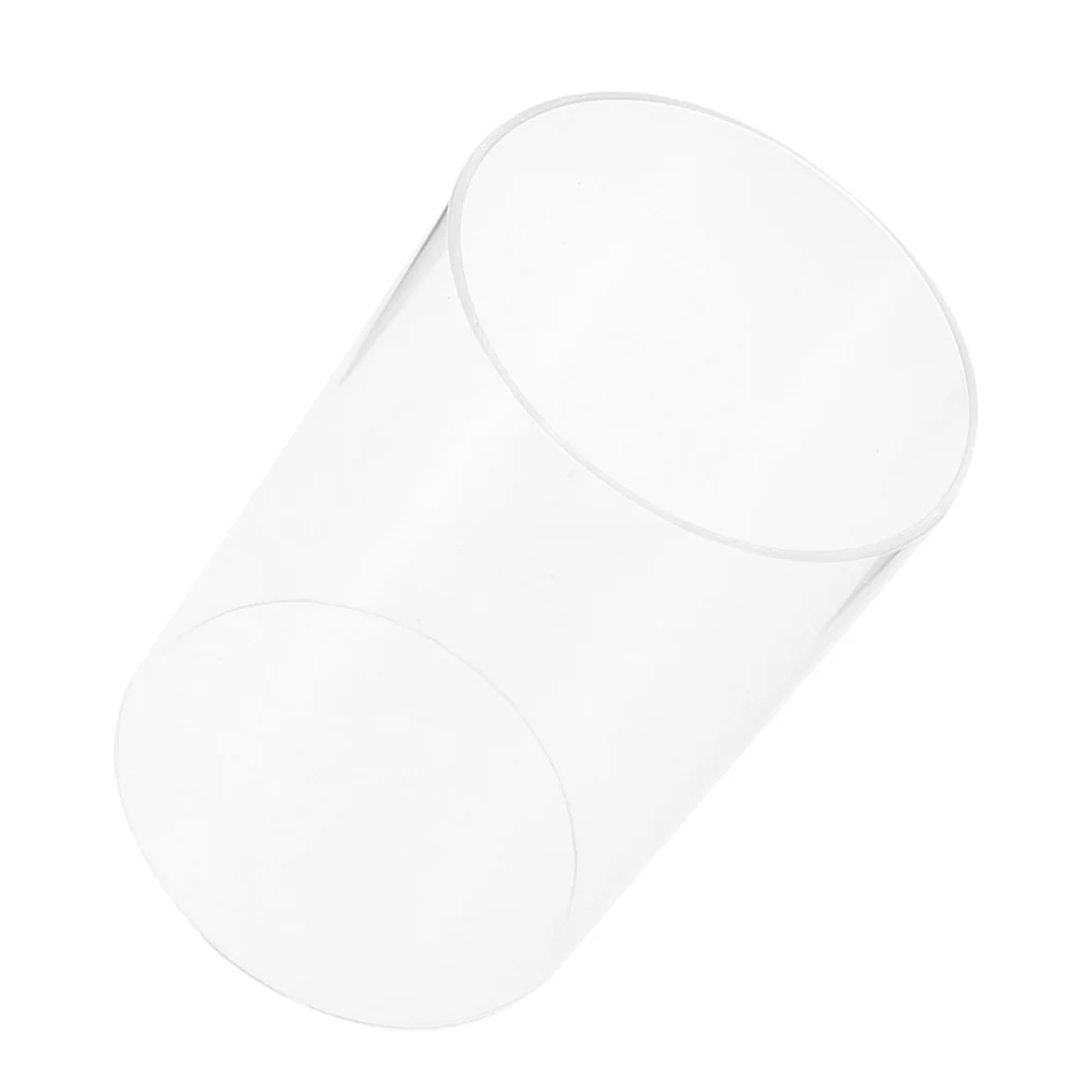 حامل زجاجي شفاف مقاس 6 × 4 بوصة، أكمام أسطوانية شفافة مقاومة للرياح، مفتوح كلا الطرفين لتزيين حفلات الزفاف المنزلية