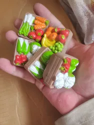 5pcs Landscape Creative Simulation Realistic Food Vegetable Doll House Landscaping Diy Decoration Accessories Small Ornaments