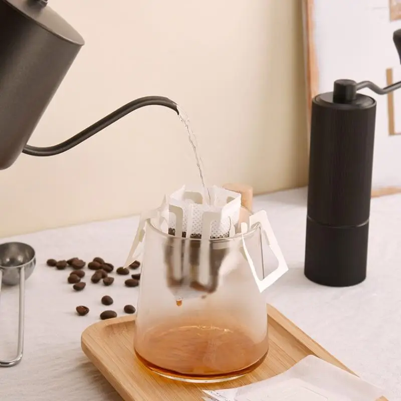 10/25/50/100PCS Disposable Drip Coffee Paper Pack Coffee Filter Bags Portable Hanging Ear Espresso Coffee Accessories Tea Tool