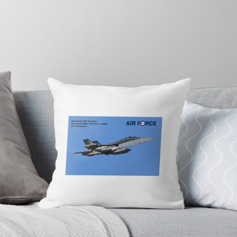 EA-18G Growler No..6 Squadrons RAAF Throw Pillow Pillowcases Cushion Cover Luxury pillow