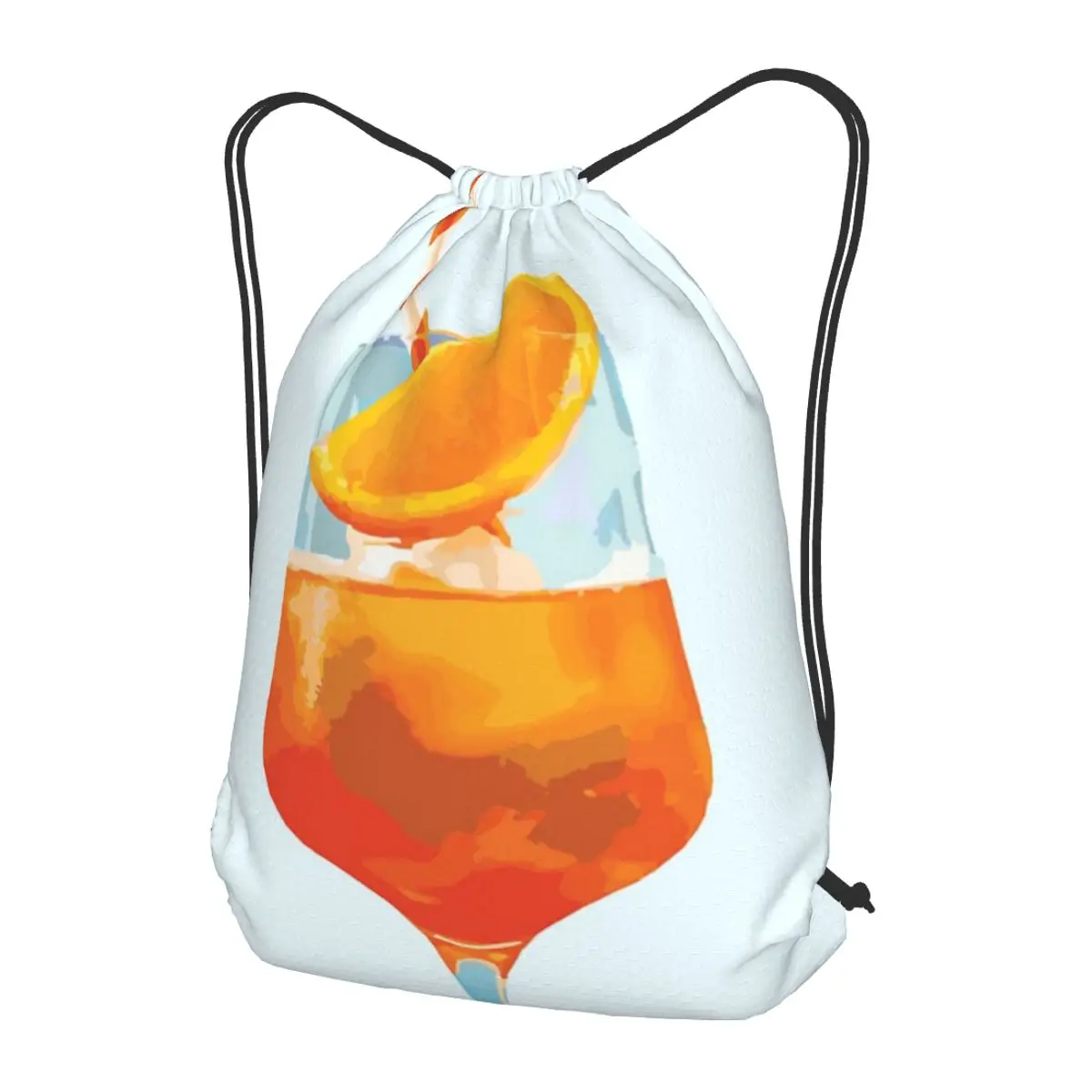 Aperol Spritz1 Backpacks Fashion Drawstring Bundle Pocket Storage Bag Book Bags for Man Woman Students