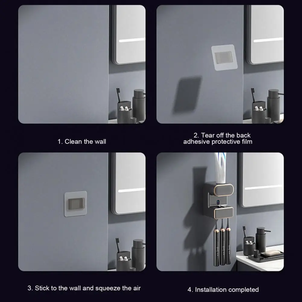 Automatic Toothpaste Dispenser Electric Sensor Wall-mounted Toothpaste Dispenser with Type-c Charging Automatic for Intelligent