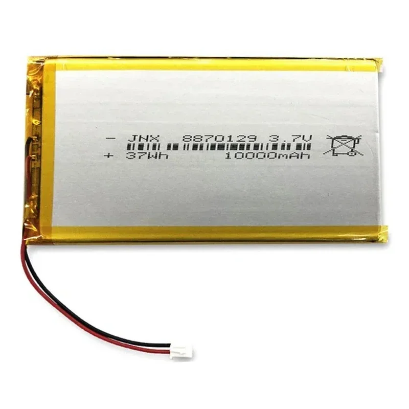 8870129 DIY Li-polymer Battery 3.7V 10000mAh Rechargeable Battery for Bluetooth Speaker Power Bank Tablet Replacement Battery