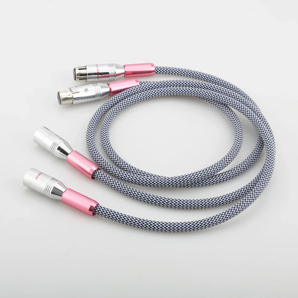 Audiocrast XLR Аудио посеребренный аудиокабель Hi-Fi XLR Аудио-видео кабель 1M xlr