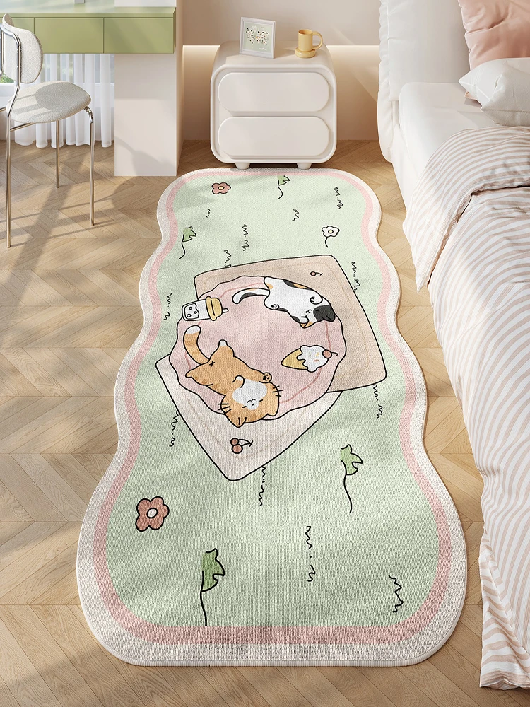 

Cute Animal Bedroom Carpet Comfortable Non-slip Cloakroom Carpets Irregular Room Play Rug Easy To Care for Desk Rugs 양탄자 Apis