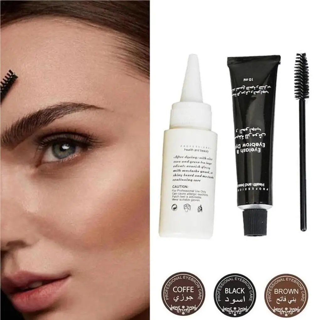 Eyebrow Dye Kit Women Eye Cosmetics Eye Brow Color Set Makeup Tools