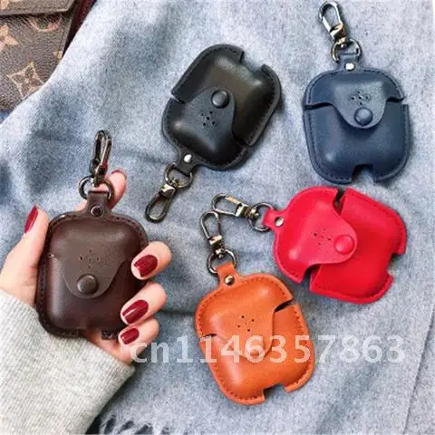 Luxury Leather Case for Air Pods Pro Airpods Pro Earphone Charging Box Case Airpods Pro Bluetooth Earphone Case