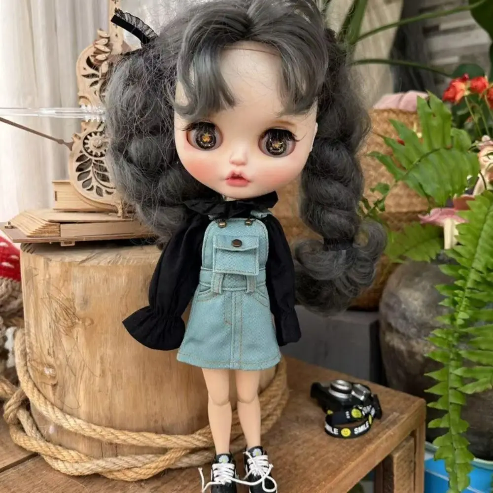 ファッション人形プリンセスシャツカジュアルウェア DIY アクセサリーポケットジーンズオーバーオールスカート 7 スタイル子供のおもちゃブライス人形