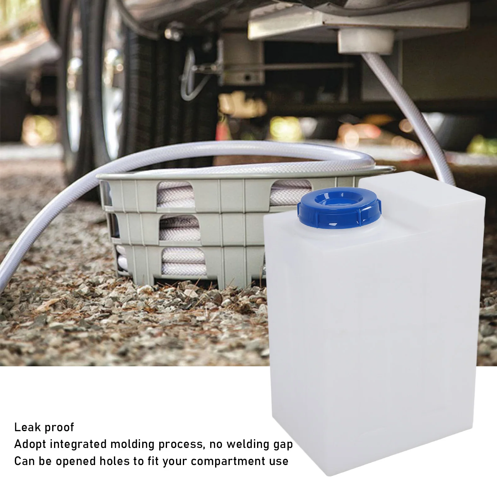 

RV Water Storage Unbreakable 13.2 Gallon Shockproof Large Capacity RV Fresh Water for Campervans Trailer Boat Yacht