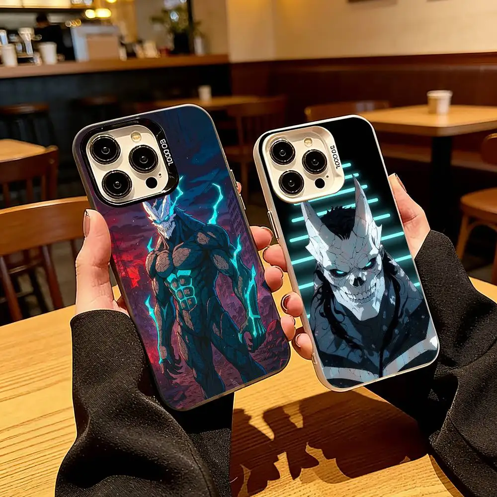 

The powerful K-Kaiju No Phone Case For iPhone 17,16,15,14,13,12,11 Plus,Pro Max,XS,Colorful Silver Phone case Funda Cover