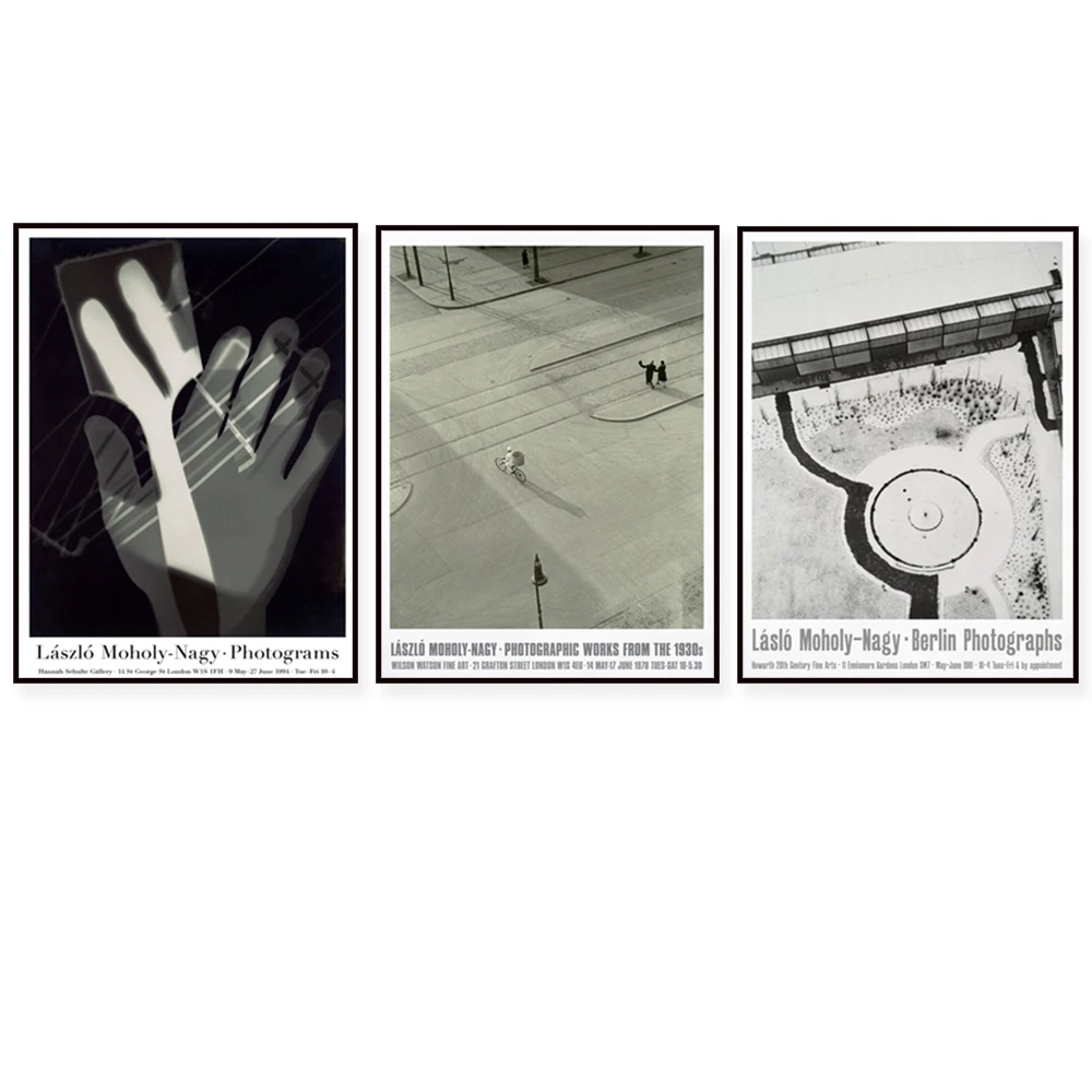 Laszlo Moholy-Nagy Photography Exhibition Poster, Museum Quality Print, Bauhaus Print, Mid Century Art