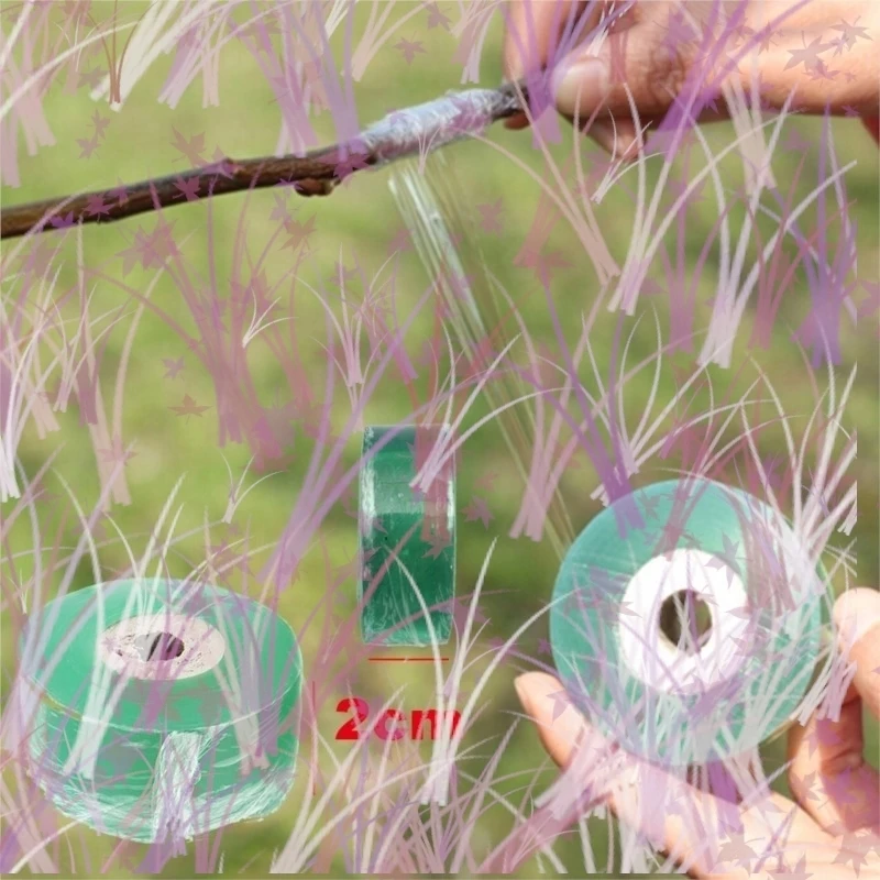 2 سنتيمتر 1 لفة تطعيم الشريط حديقة أدوات الحضانة شجرة الفاكهة مقصات Engraft فرع البستنة ربط حزام بولي كلوريد الفينيل أشرطة التعادل B1 #1