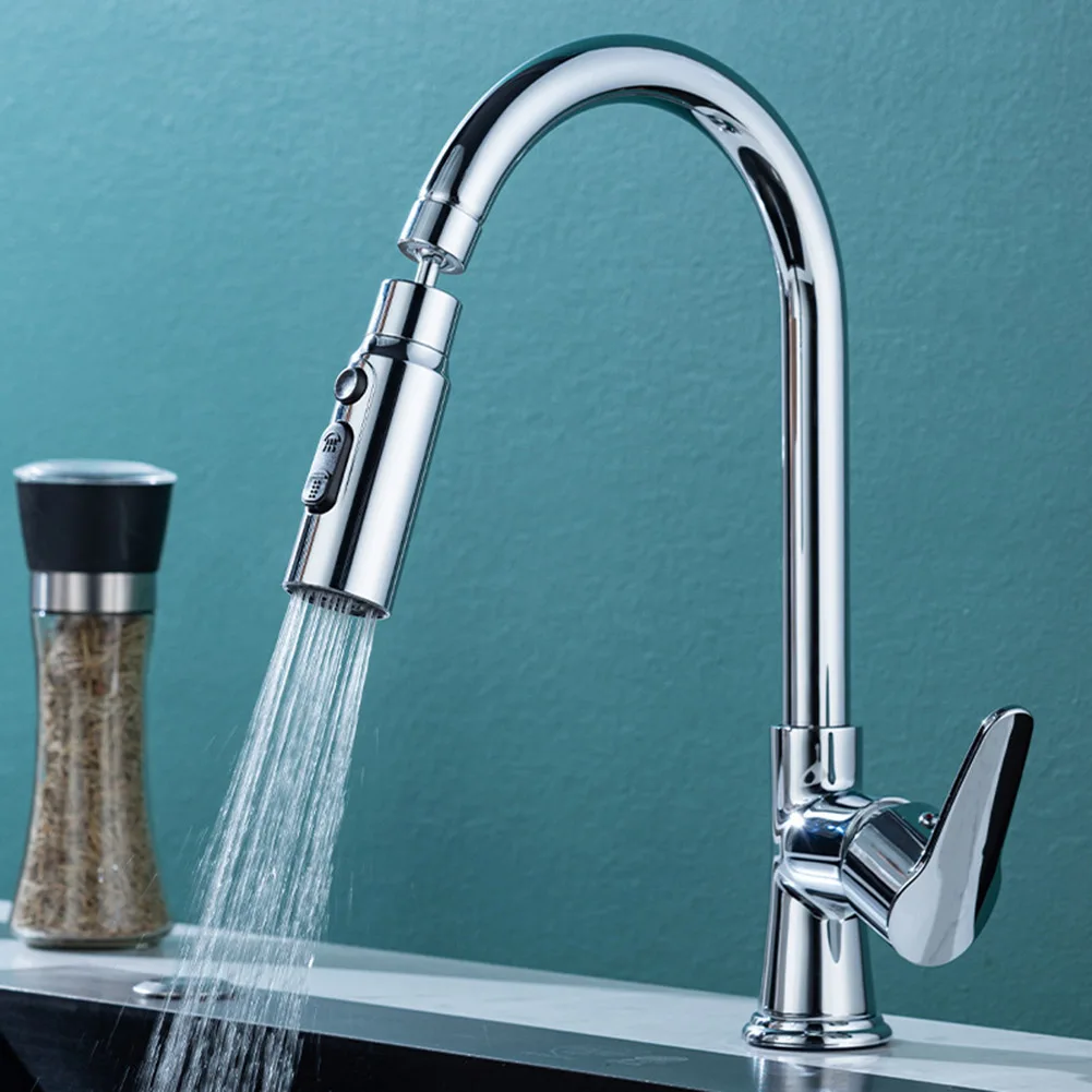 360 Degree Rotatable Faucet Extender Kitchen Faucet Aerator 3 Modes Bathroom Anti-splash Tap Extender Adapter For Bathroom Sink