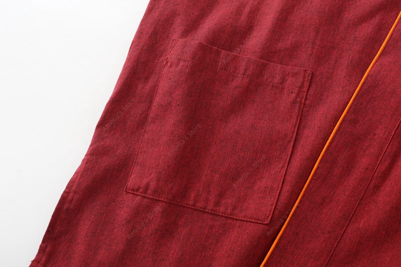 봄 여름 Samue 일본 전통 작업복 여성 2pcs 세트 불교 수도승 수녀 선 조경 원예 작업복