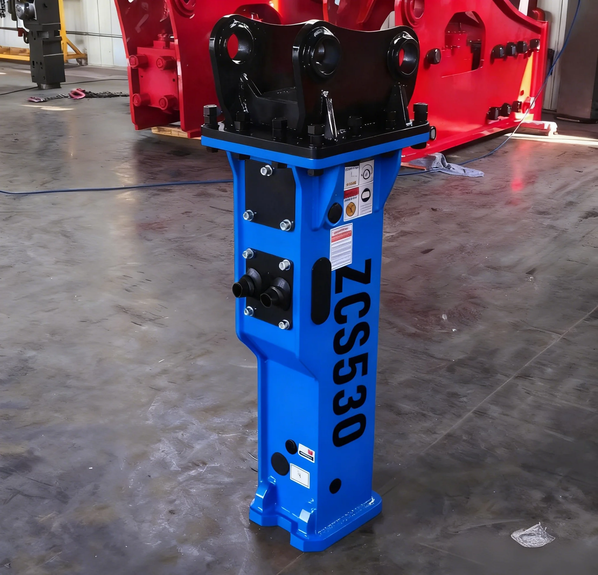 Escavatore Terna 53/68/75mm Scalpello Martello per pietra demolitore idraulico per la rimozione della base dell'attrezzatura per la distruzione dell'edificio