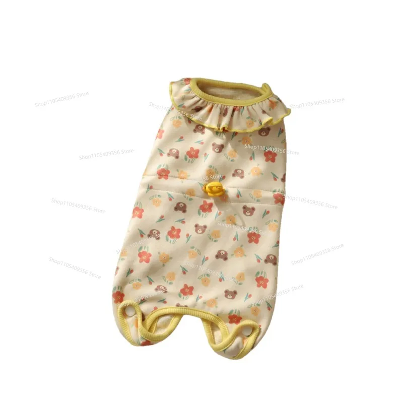 Dog Clothes, Autumn and Winter Bellies, Warm Pet Puppy Pajamas, Winter Clothes