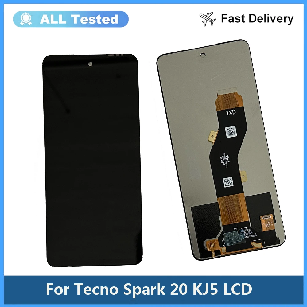 

6.6" IPS For Tecno Spark 20 KJ5 LCD Display Touch Panel Screen Digitizer With Sensor LCD Assembly For Tecno Spark20 LCD Screen