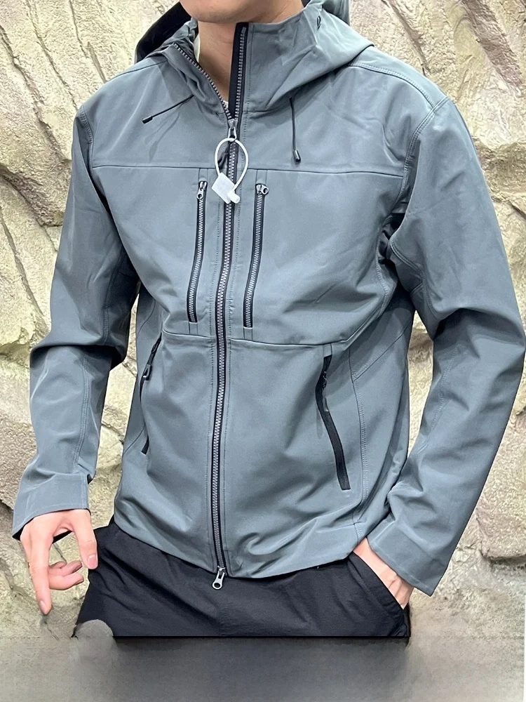 

Outdoor Fce Soft ell Jaet 3D Tailored High-End Taped Autumn Warmth Windproof Waterproof Youth Polyester Long Sve Zi...