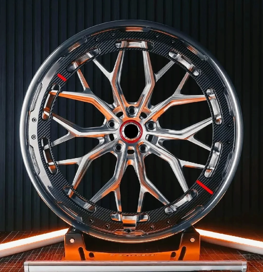 LSGZL carbon fiber forged wheel rims car passenger wheel 18 19 20 21 22 23 inches 5x112 5x120 5x130 5x114.3  concave wheel