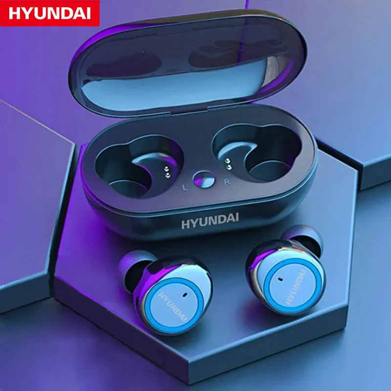 HYUNDAI HY-T21 IPX5 Waterproof Wireless Bluetooth V5.3 Earphones Smartphones Long Battery Life HiFi Sound Earbuds With Mic