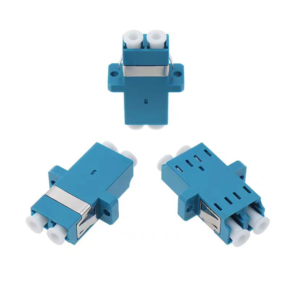 50pcs Fiber Optic connectors LC-LC UPC Fiber adapter UPC fiber cable duplex mode LC-LC fiber flanged fiber adapter