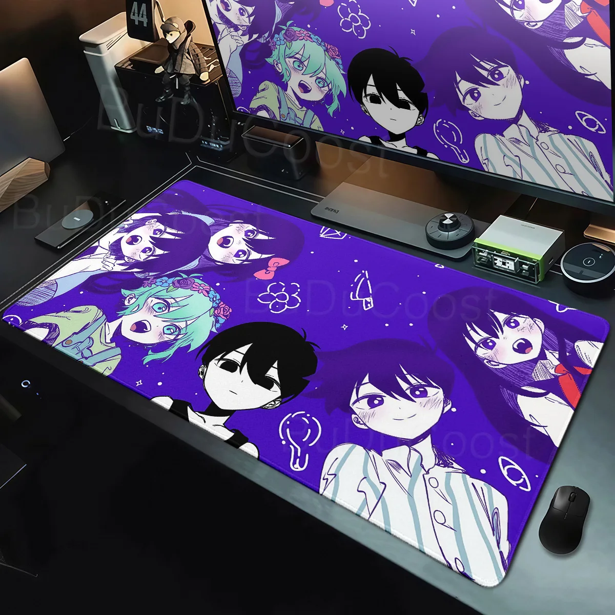 XXL Hot Game Omori Mousepad PC Gaming Computer Keyboard Speed Deskmat Rubber Washable Non-Slip Lock-Edge Home Office Accessories