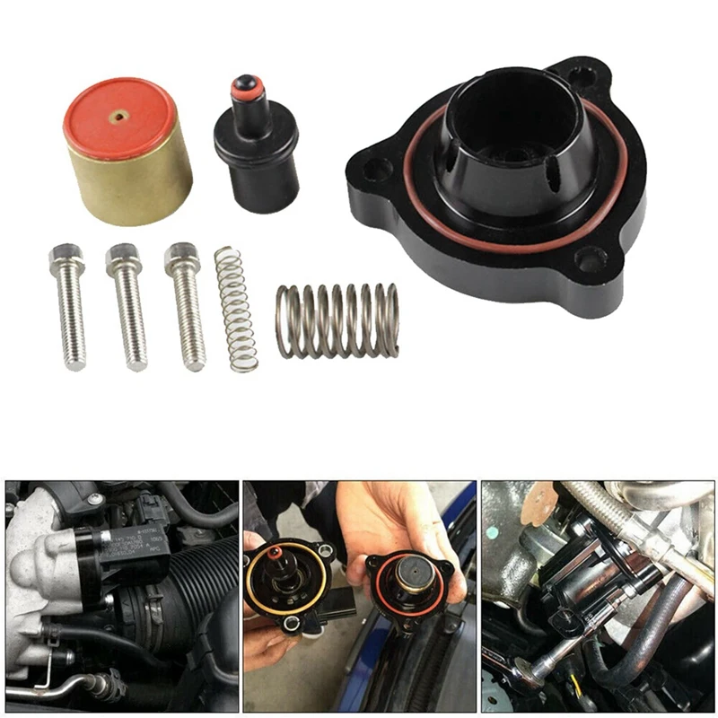 Adaptateur de assujetde soufflage, inverseur, entretoise BOV pour VW 2.0T révélant TSI FSI MK5 GTI B7, 2X T9351