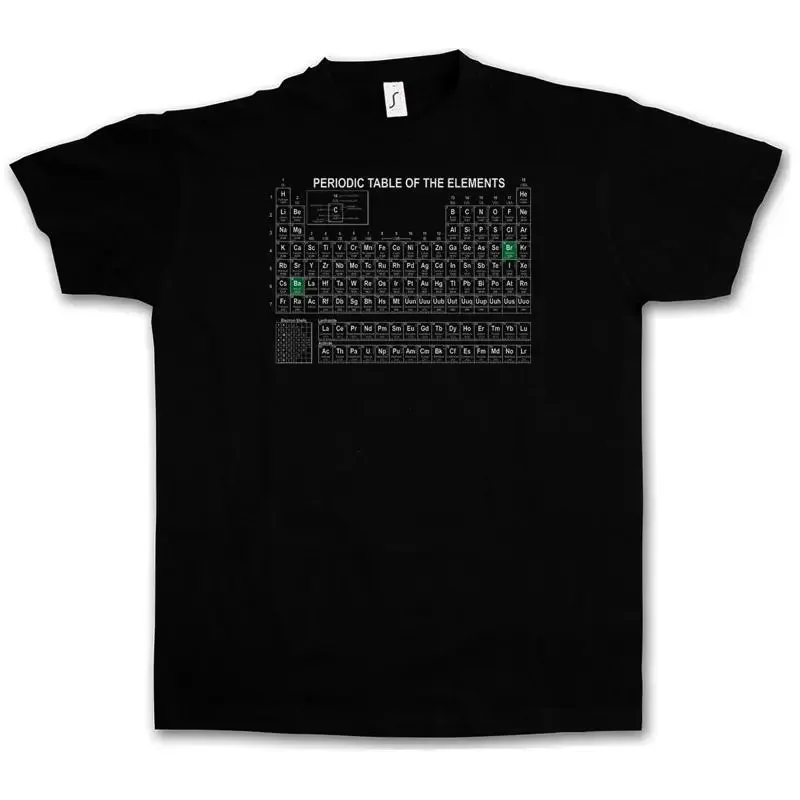 BLACK BR BA PERIODIC TABLE OF THE ELEMENTS T SHIRT Breaking Heisenberg Bad