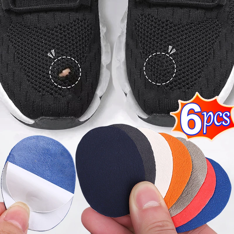 

6pcs Sports Shoes Patches Breathable Shoe Pads Patch Sneakers Heel Protector Adhesive Patch Repair Shoes Heel Foot Care Products