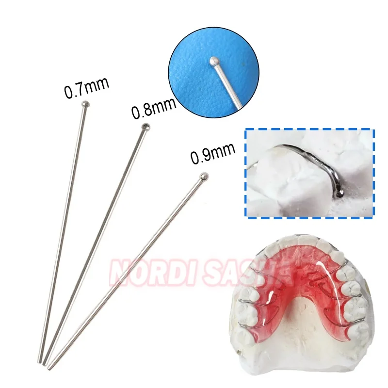 20Pcs Dental Stainless Steel  Orthodontic Ball Retainer Clasps Tooth Positioning Appliance Dentaurum Device Dentist orht Tool