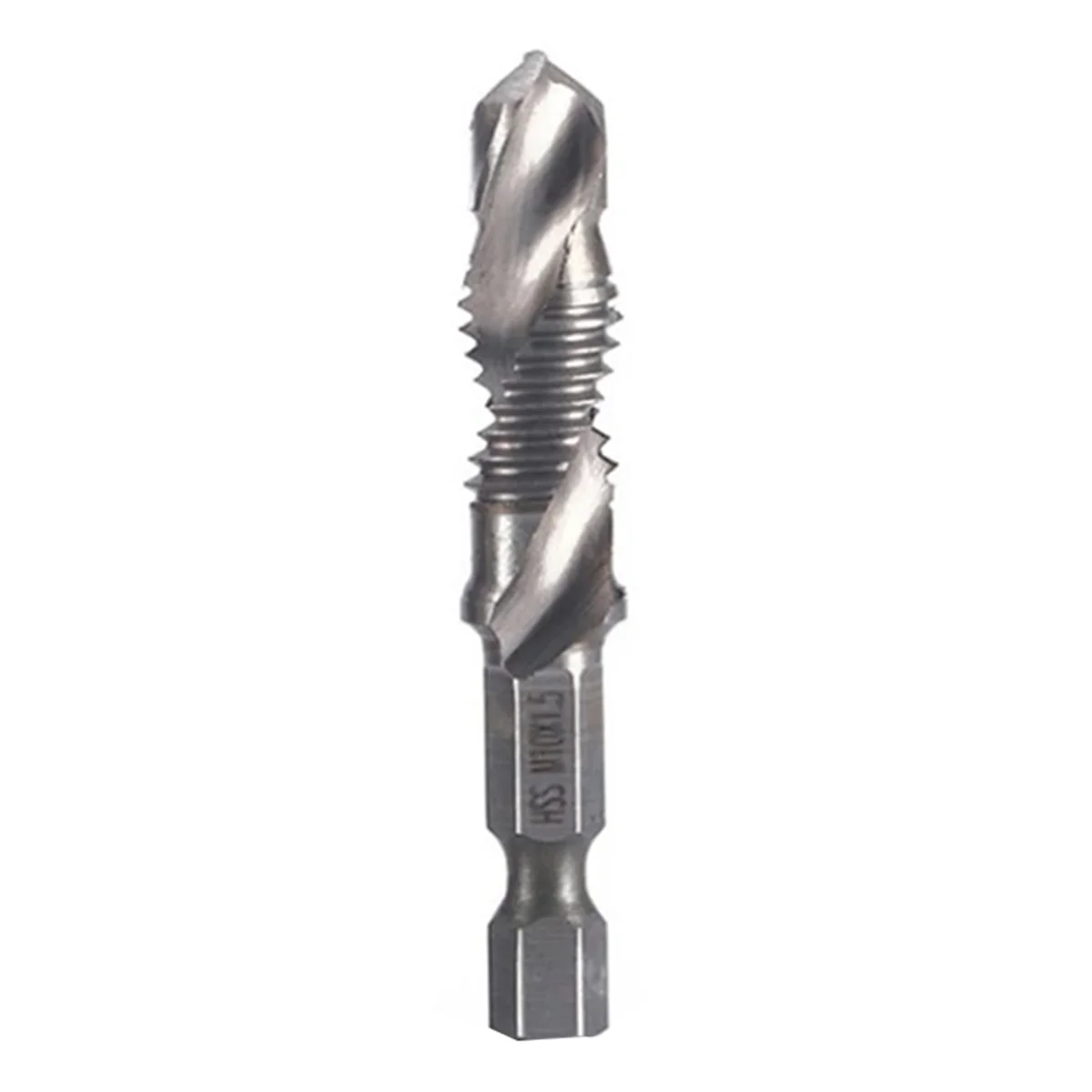 M10x1.5mm High-Speed Steel 4341 Titanium Plated Composite Tap Drill and Tap Integrated Machine Tap Open and Chamfer Tool