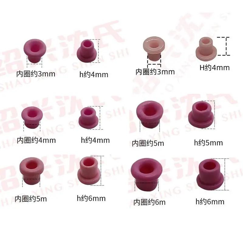 Qipang 100 قطعة غسالات خطوة السيراميك مقاومة للاهتراء الخزف الملولب عيون غسالة سلك أدلة الثقوب #3