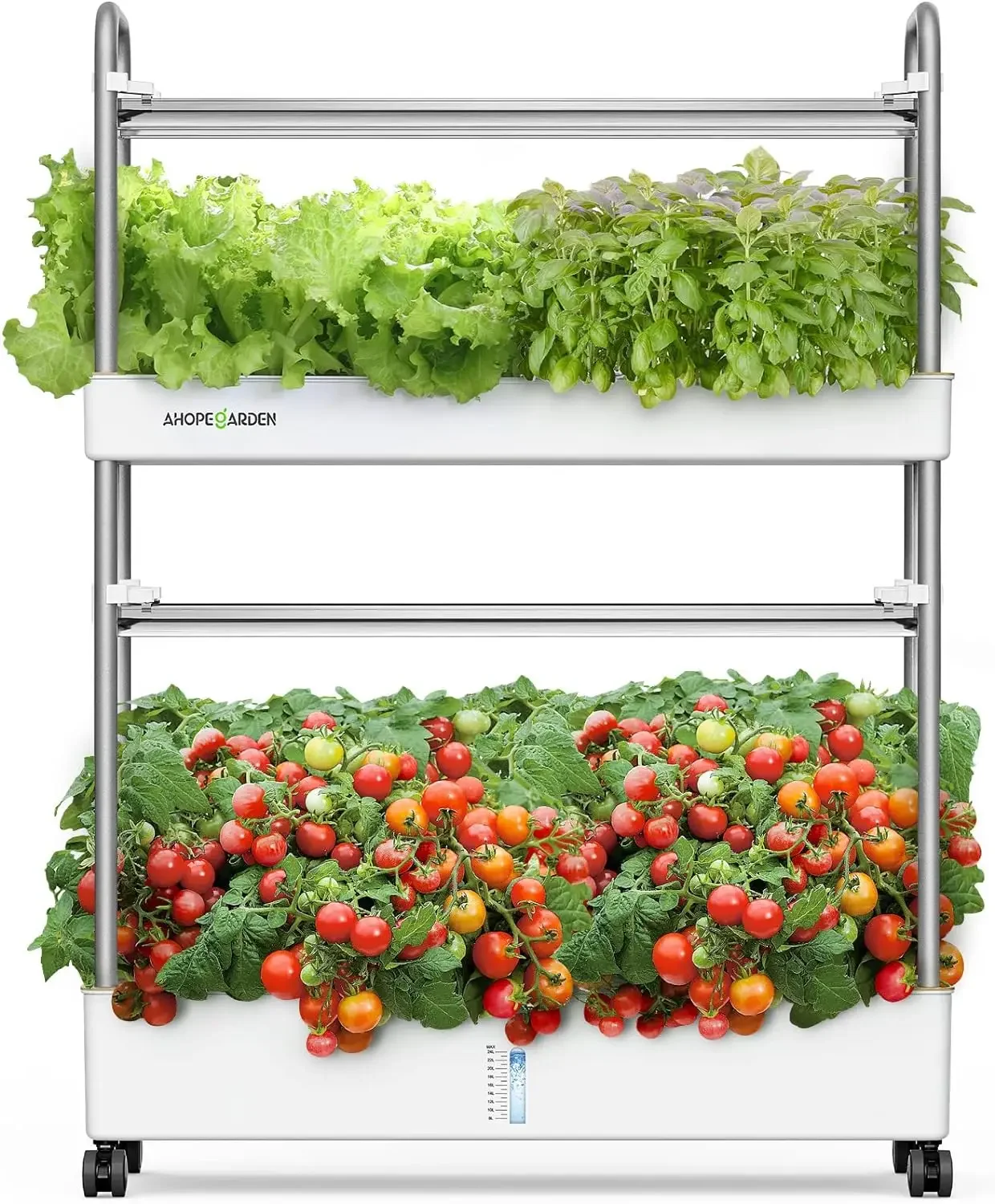 

Indoor Garden Hydroponics Growing System, 60 Pods Vertical Herb Garden with LED Grow Light - Plant Germination Kit