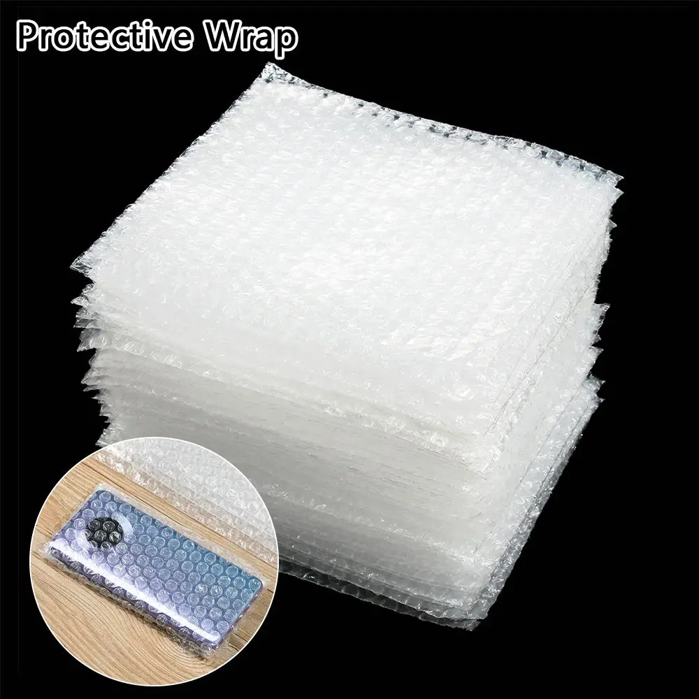 50pcs 5 Sizes Plastic Cushioning Covers Envelope Foam Packing Bags Protective Wrap Shockproof Package White Bubble Bag New