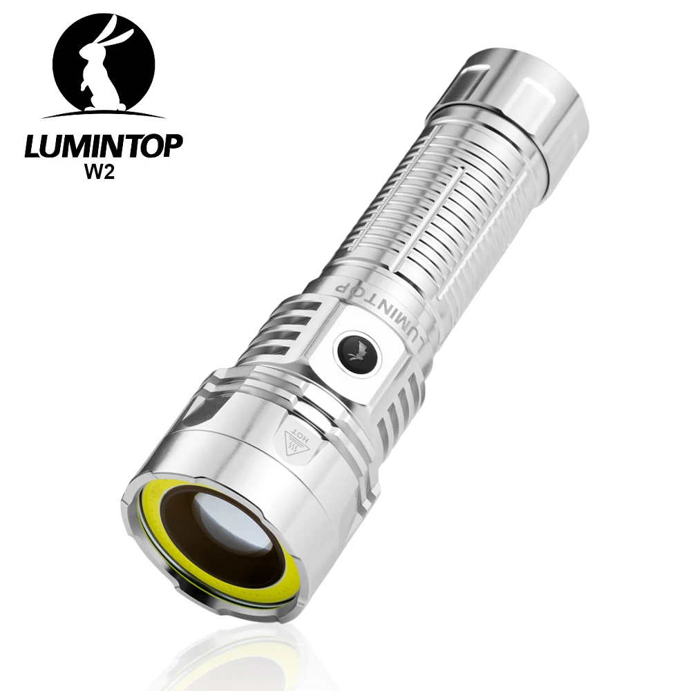EDC Outdoor Flashlight LED Camping Lantern Magnetic Tail TOOL Light USB C Rechargeable Lamp Powerful 26800 Li-ion Torch  W2